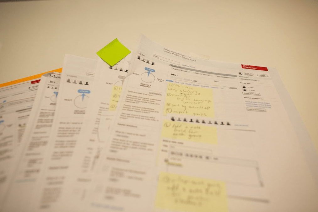 Paper prototyping, sketch, UX design, Habanero