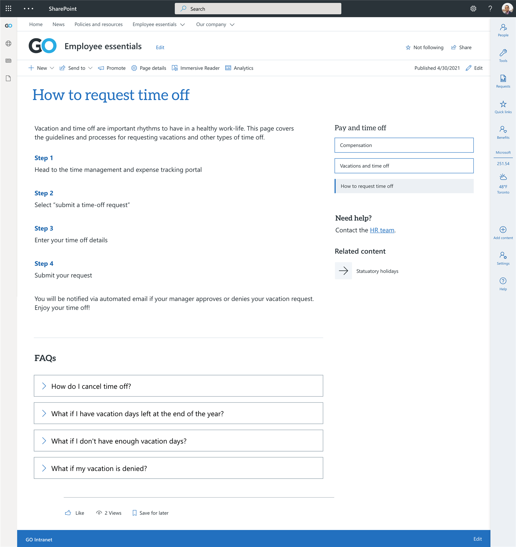 SharePoint design ideas - how-to pages | Habanero Consulting Inc.