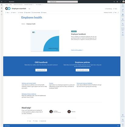 Designing in modern SharePoint: Landing pages | Habanero Consulting Group